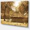 Designart - Beautiful Rural African Huts - Oversized Landscape Canvas Art